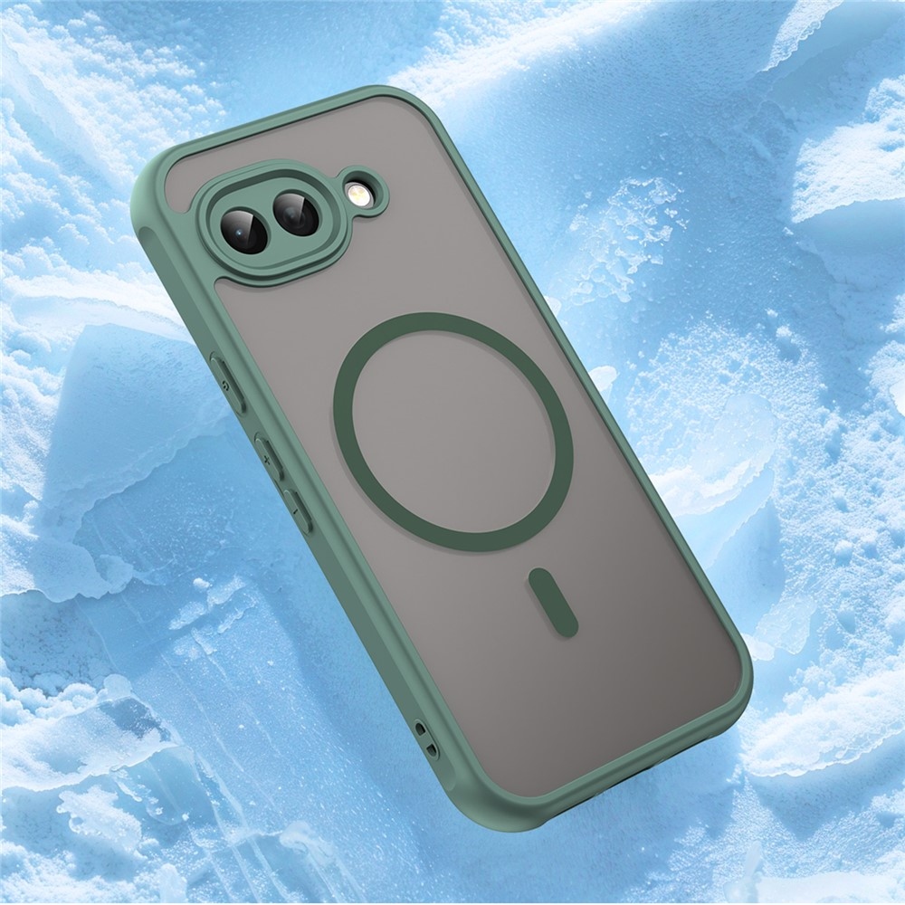 Case matný gelový obal s MagSafe na Google Pixel 10a - zelený