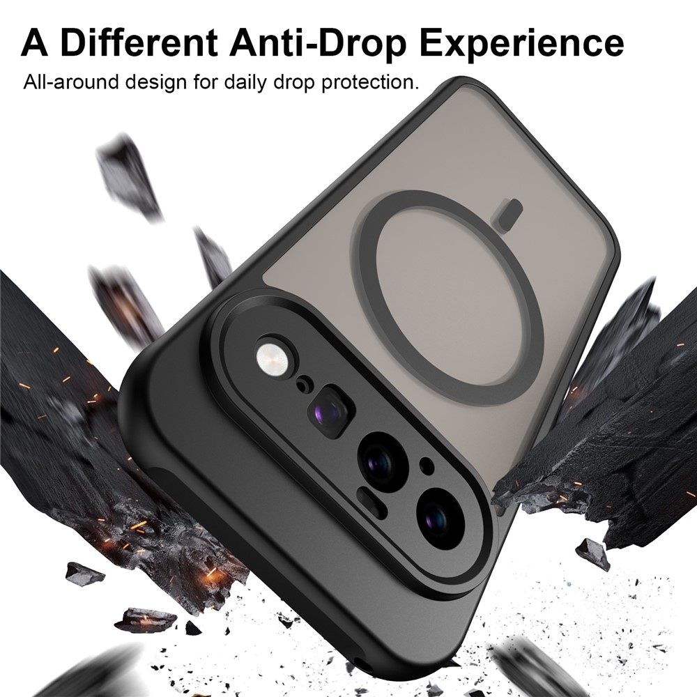 Case matný gelový obal s MagSafe na Google Pixel 11 - černý