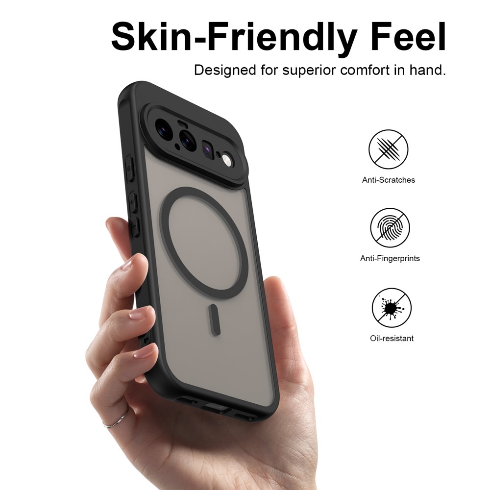 Case matný gelový obal s MagSafe na Google Pixel 11 - černý