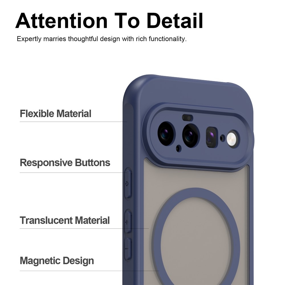 Case matný gelový obal s MagSafe na Google Pixel 11 - modrý