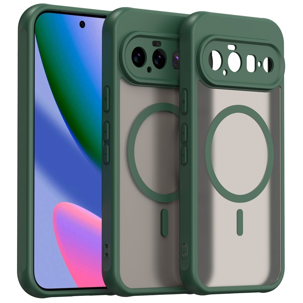 Case matný gelový obal s MagSafe na Google Pixel 11 - zelený