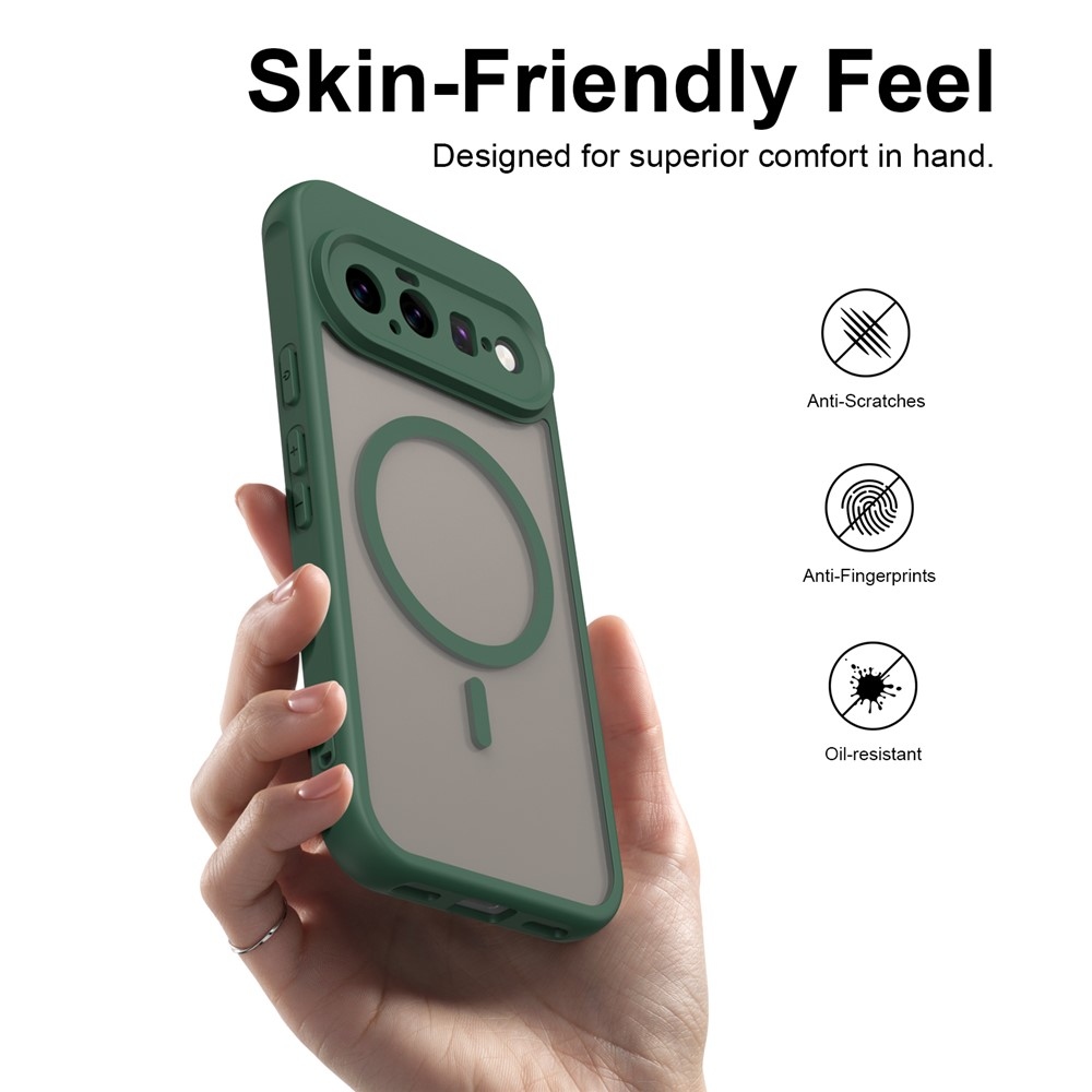 Case matný gelový obal s MagSafe na Google Pixel 11 - zelený