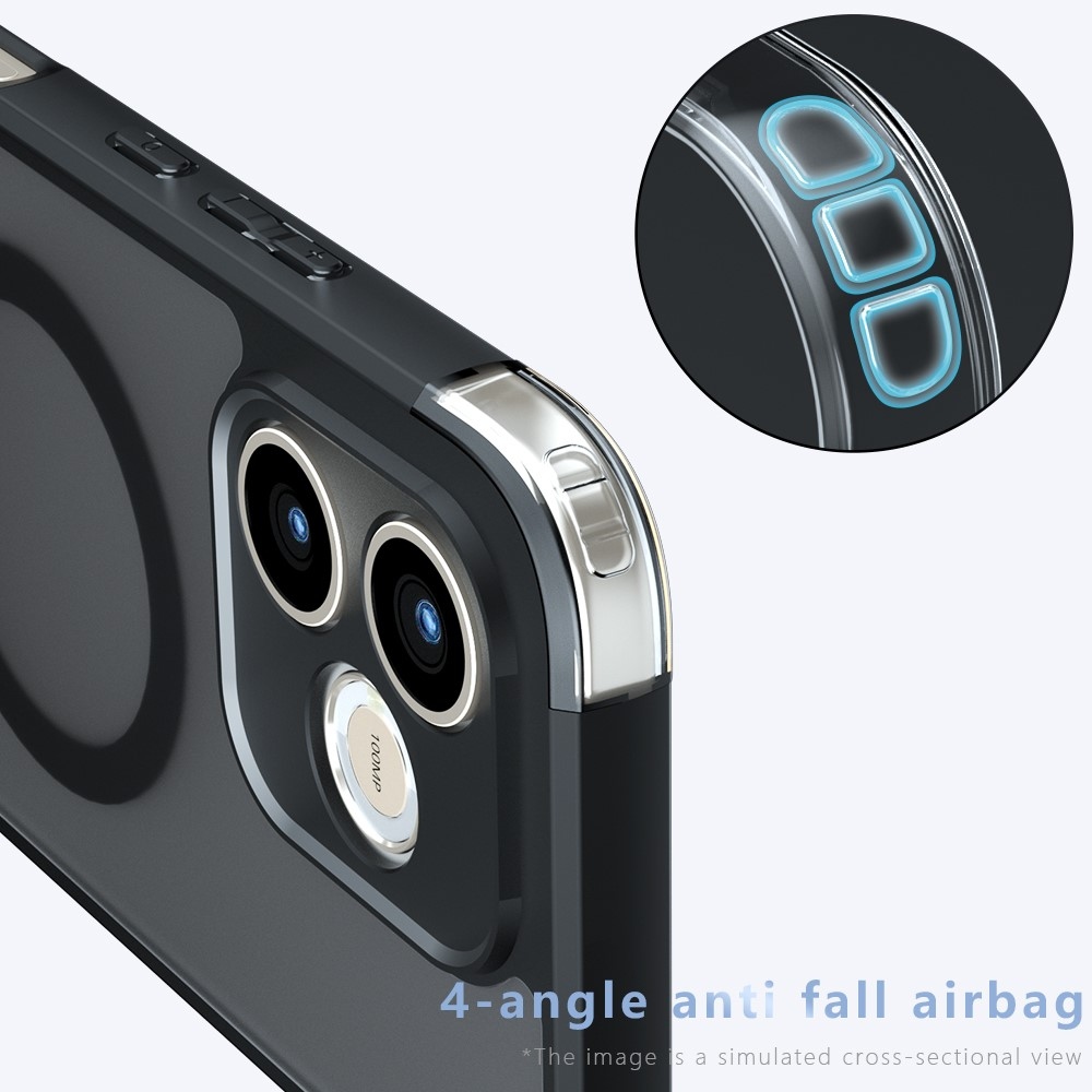 Case matný gelový obal s MagSafe na Honor 600 Lite 5G - černý
