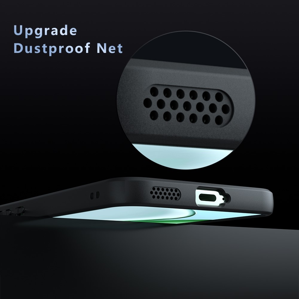 Case matný gelový obal s MagSafe na Honor Magic 8 Lite 5G - černý