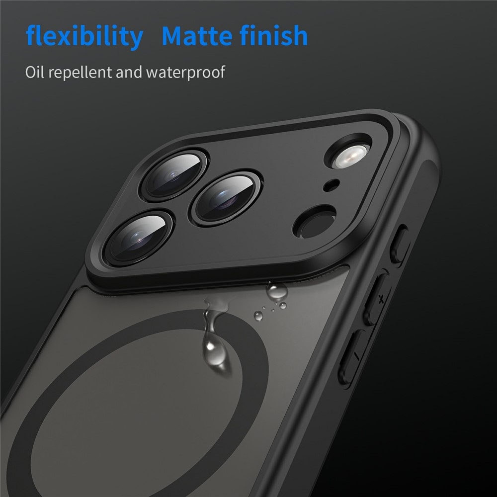 Case matný gelový obal s MagSafe na iPhone 18 Pro Max/17 Pro Max - černý