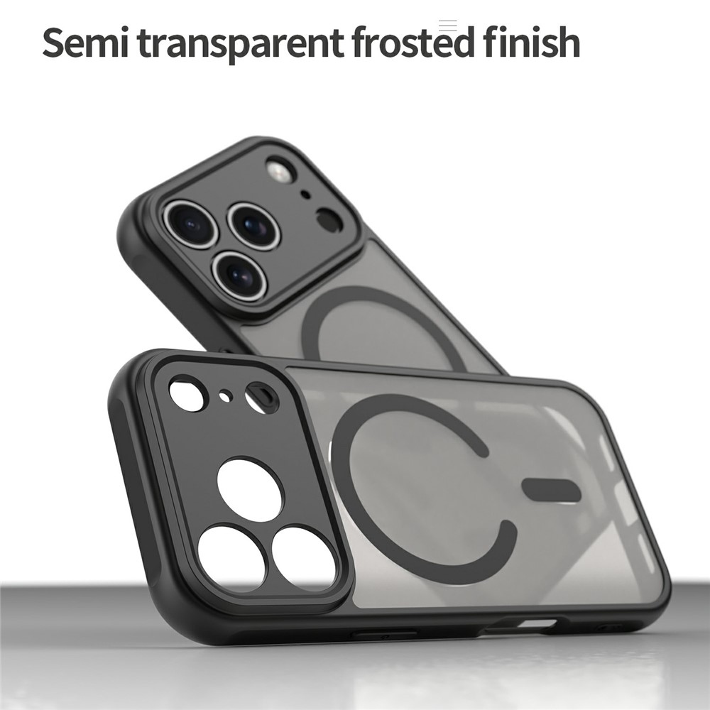 Case matný gelový obal s MagSafe na iPhone 18 Pro Max/17 Pro Max - černý