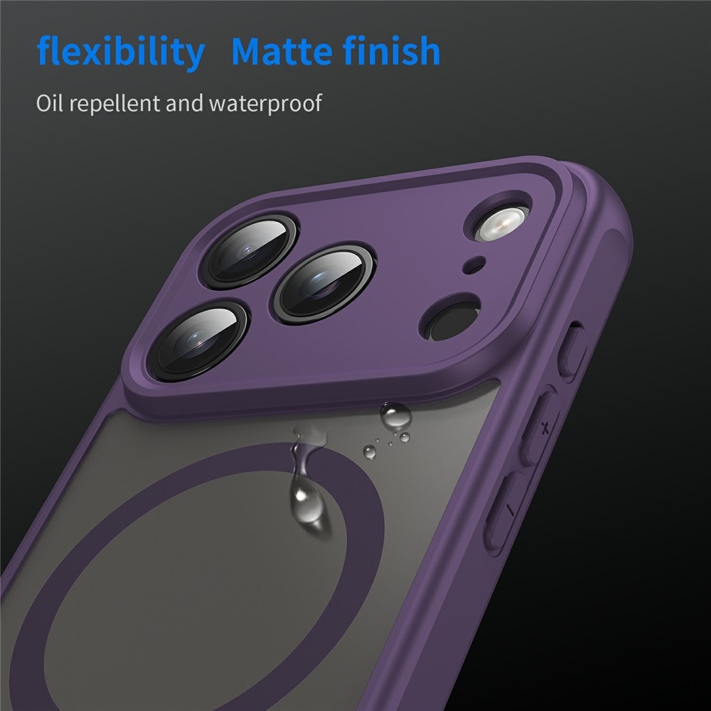 Case matný gelový obal s MagSafe na iPhone 18 Pro Max/17 Pro Max - fialový