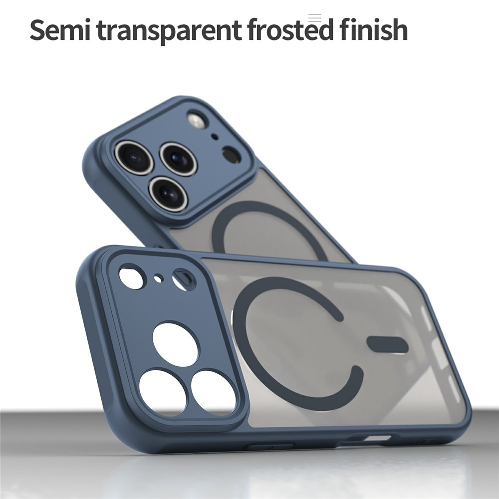 Case matný gelový obal s MagSafe na iPhone 18 Pro Max/17 Pro Max - modrý