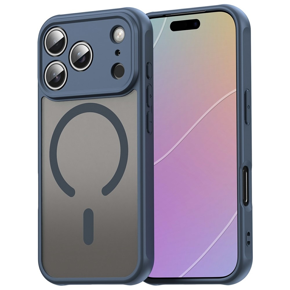 Case matný gelový obal s MagSafe na iPhone 18 Pro Max/17 Pro Max - modrý