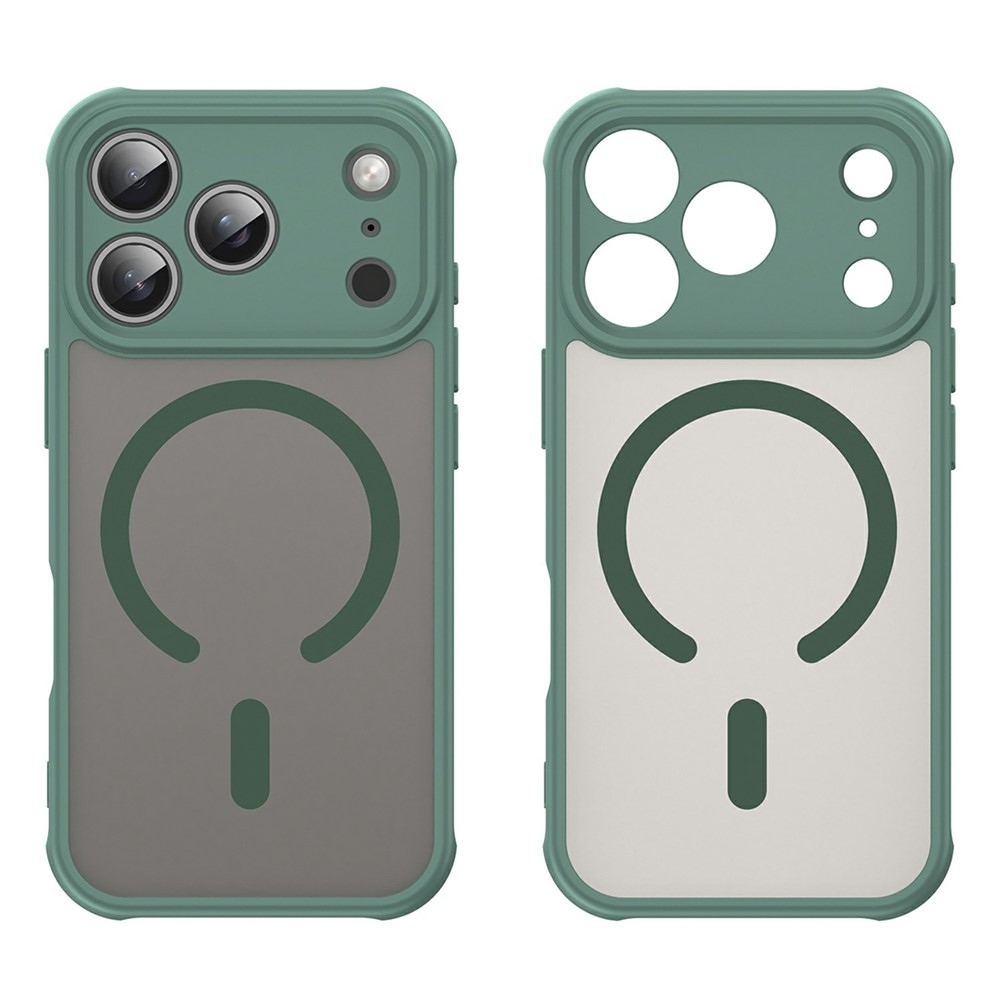 Case matný gelový obal s MagSafe na iPhone 18 Pro Max/17 Pro Max - zelený