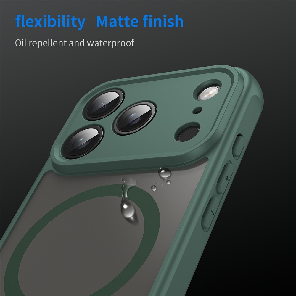 Case matný gelový obal s MagSafe na iPhone 18 Pro Max/17 Pro Max - zelený