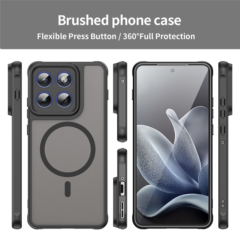 Case matný gelový obal s MagSafe na Motorola Edge 70 5G - černý