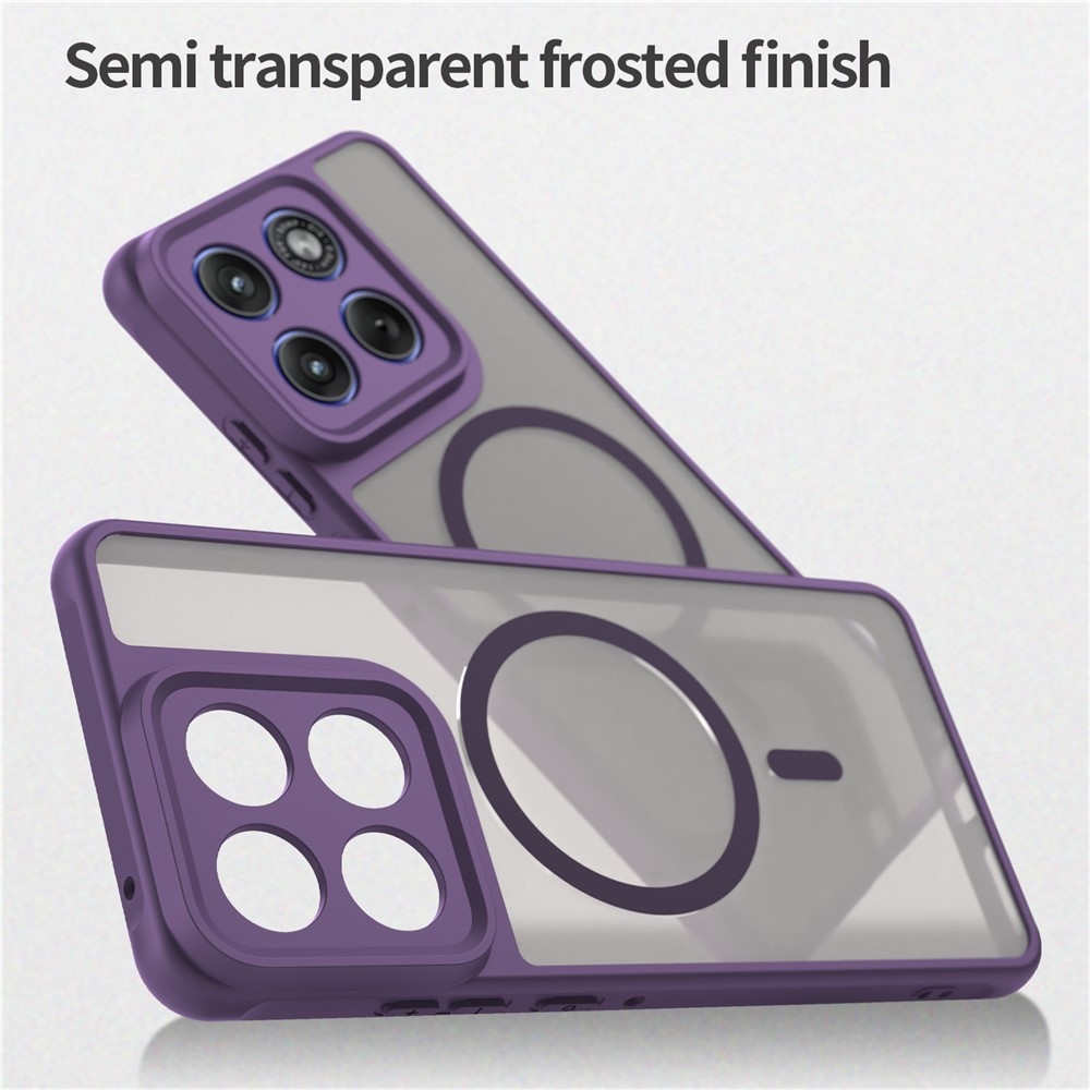 Case matný gelový obal s MagSafe na Motorola Edge 70 5G - fialový