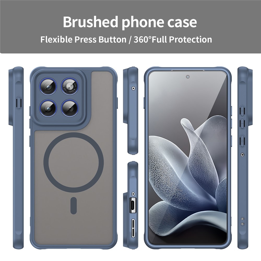 Case matný gelový obal s MagSafe na Motorola Edge 70 5G - modrý