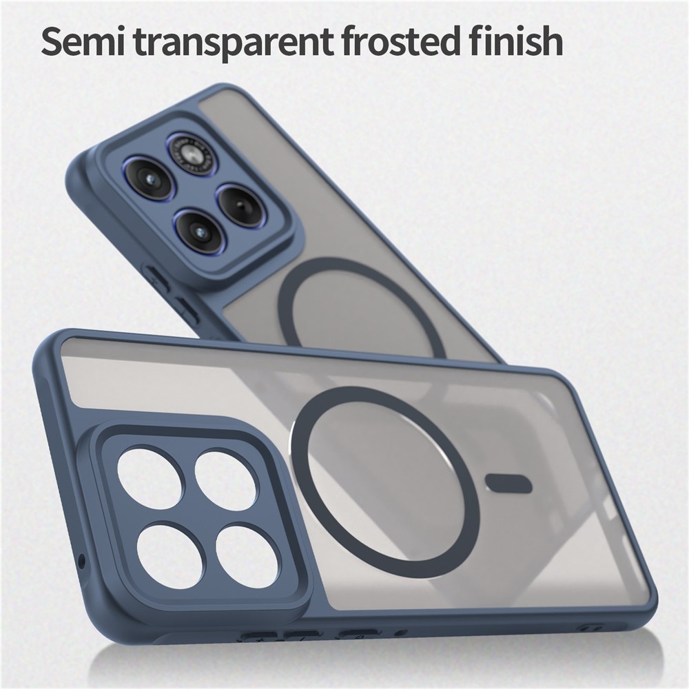 Case matný gelový obal s MagSafe na Motorola Edge 70 5G - modrý