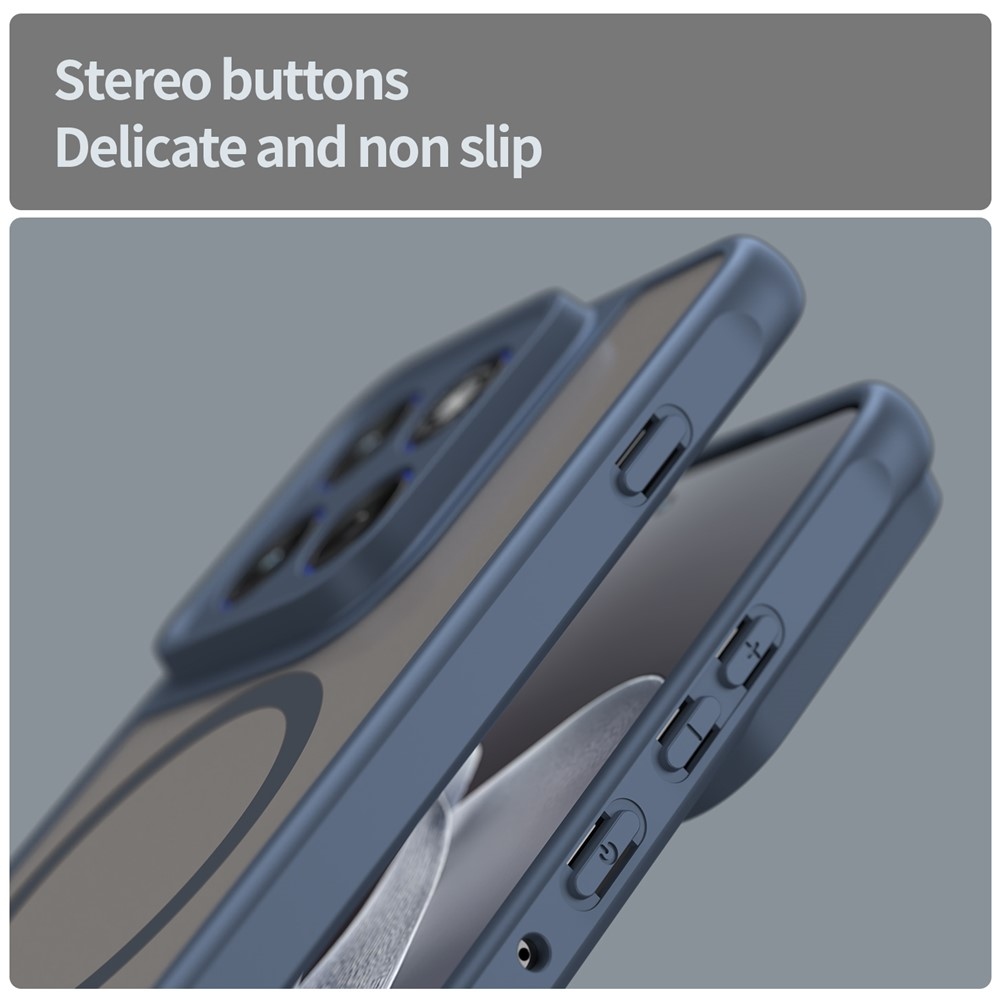 Case matný gelový obal s MagSafe na Motorola Edge 70 5G - modrý