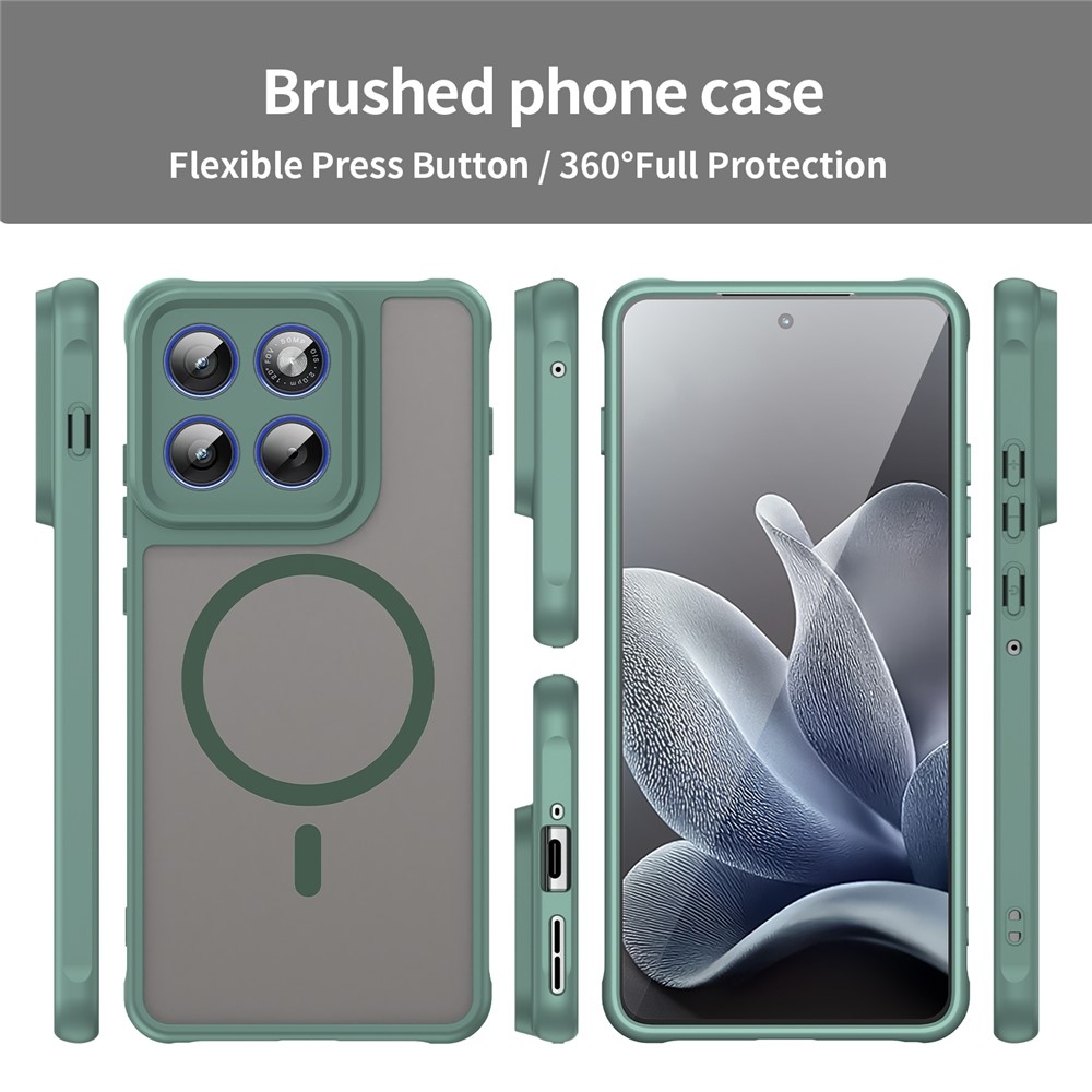 Case matný gelový obal s MagSafe na Motorola Edge 70 5G - zelený