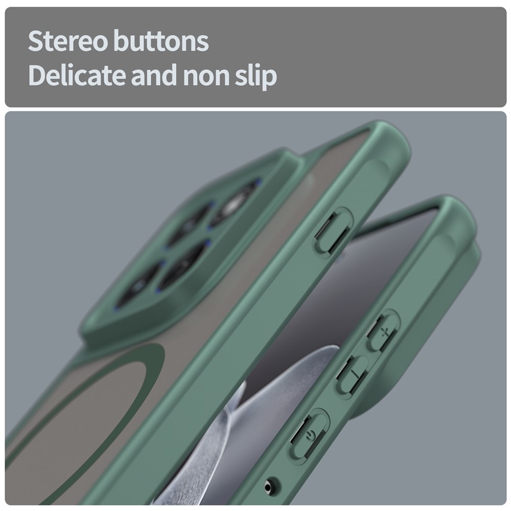 Case matný gelový obal s MagSafe na Motorola Edge 70 5G - zelený