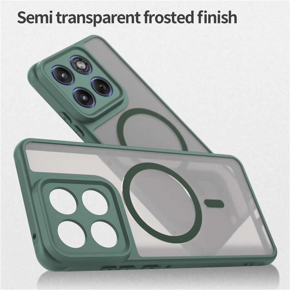 Case matný gelový obal s MagSafe na Motorola Edge 70 5G - zelený