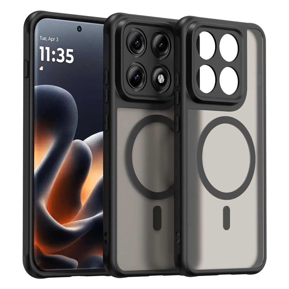Case matný gelový obal s MagSafe na Motorola Edge 70 Pro 5G - černý