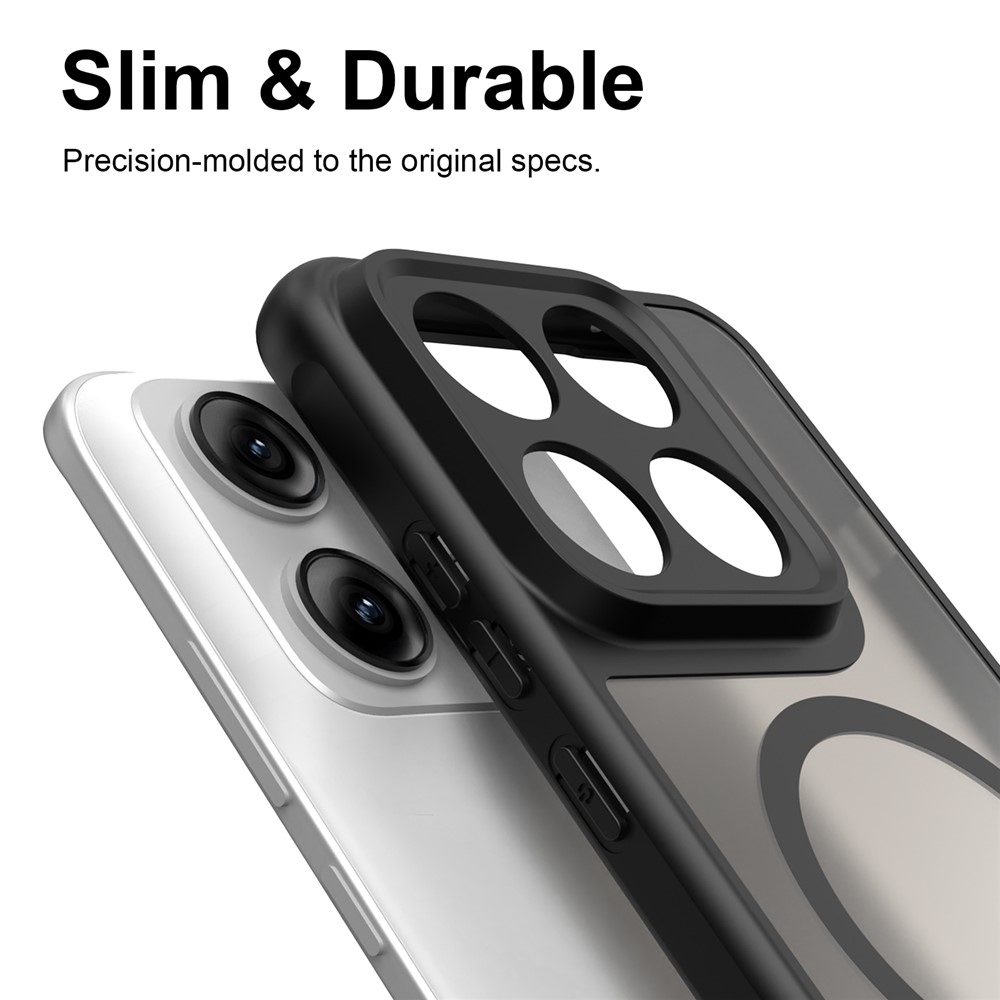 Case matný gelový obal s MagSafe na Motorola Edge 70 Pro 5G - černý