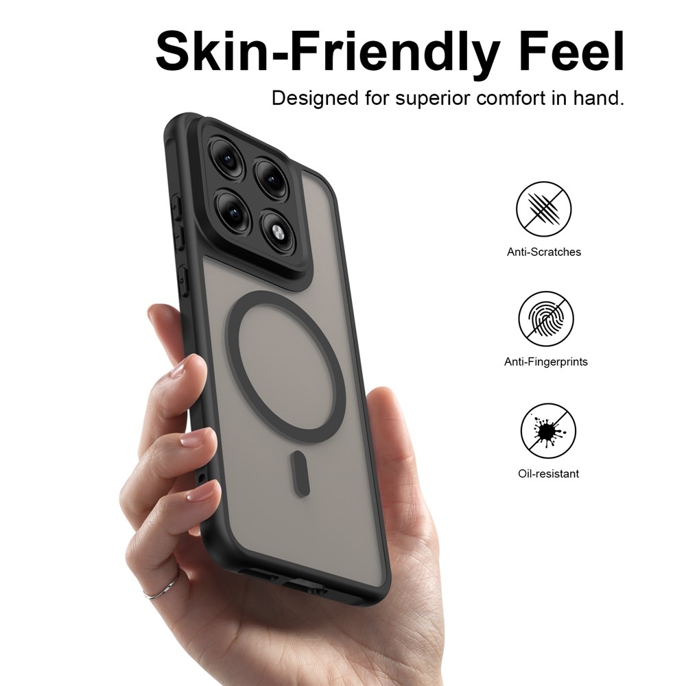 Case matný gelový obal s MagSafe na Motorola Edge 70 Pro 5G - černý