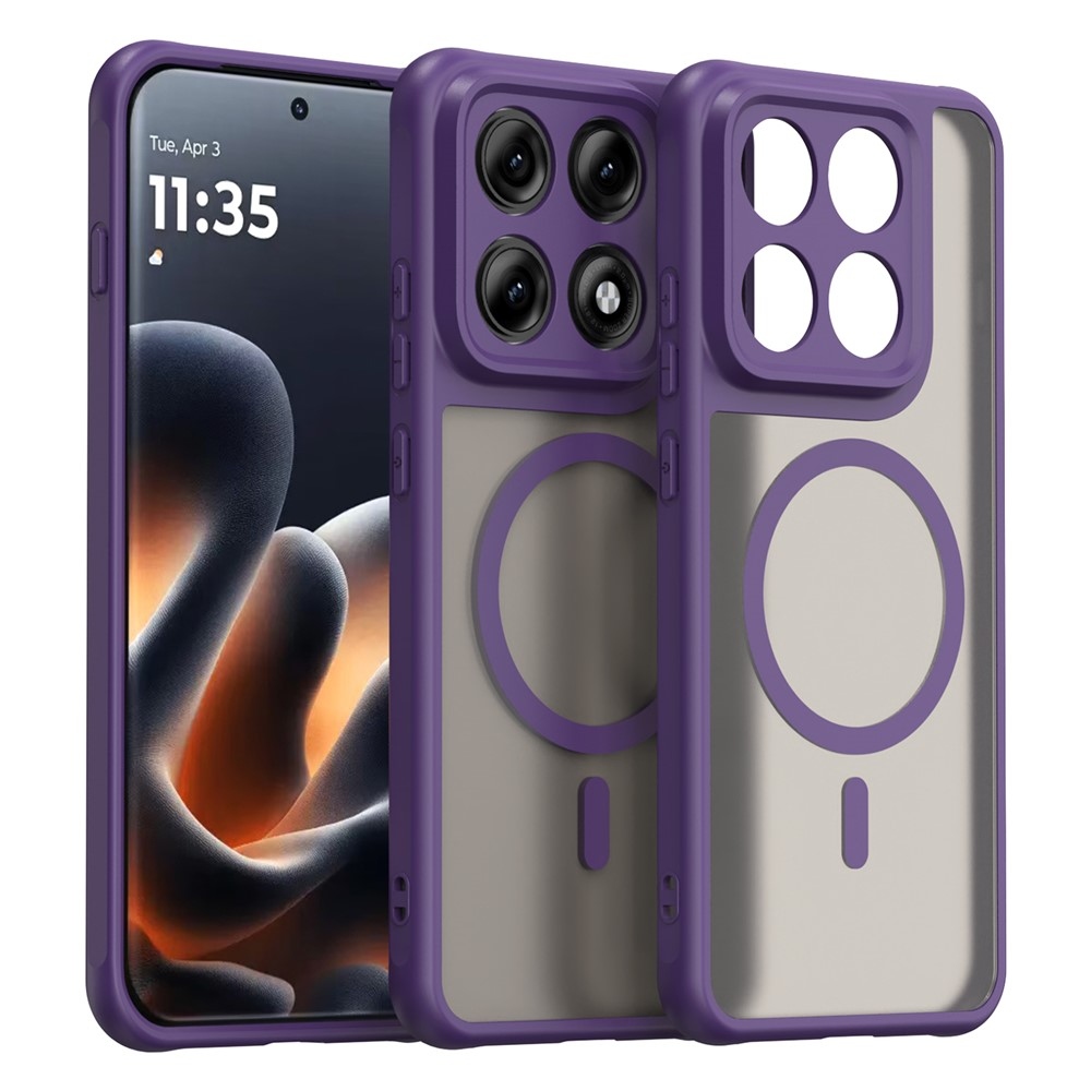 Case matný gelový obal s MagSafe na Motorola Edge 70 Pro 5G - fialový