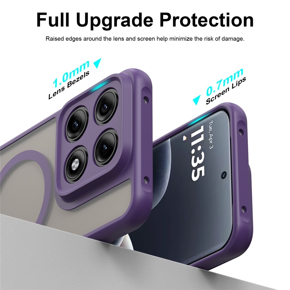 Case matný gelový obal s MagSafe na Motorola Edge 70 Pro 5G - fialový