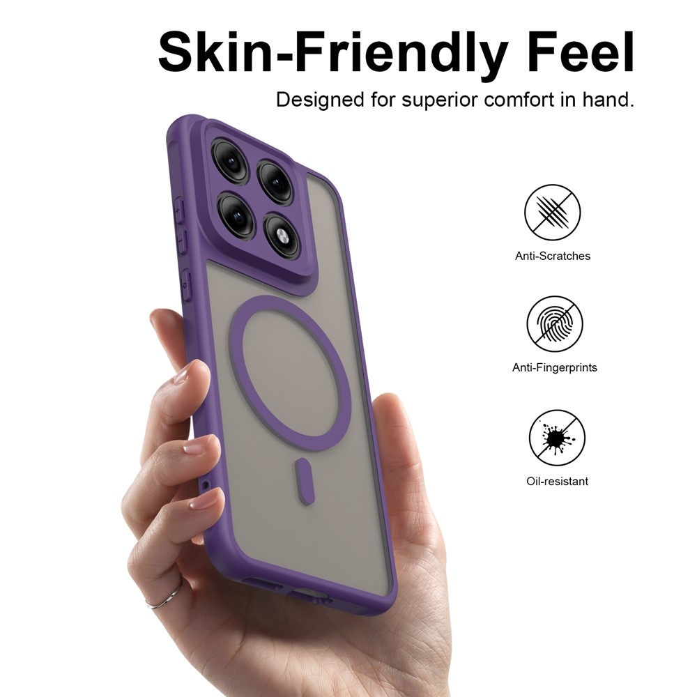 Case matný gelový obal s MagSafe na Motorola Edge 70 Pro 5G - fialový