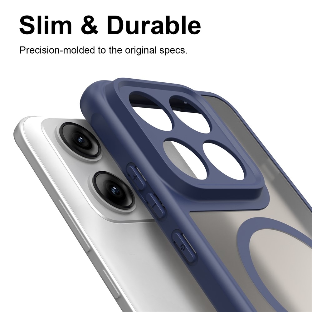 Case matný gelový obal s MagSafe na Motorola Edge 70 Pro 5G - modrý