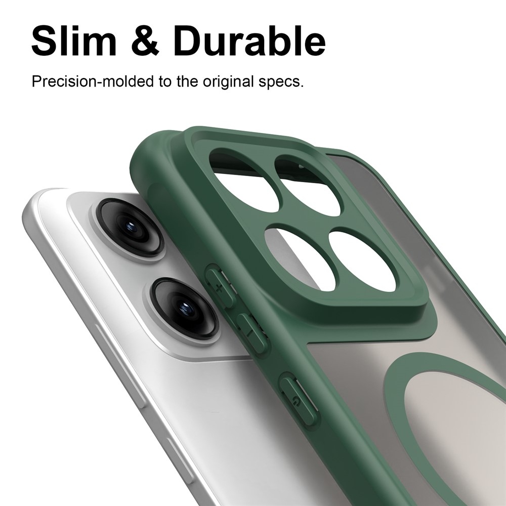 Case matný gelový obal s MagSafe na Motorola Edge 70 Pro 5G - zelený
