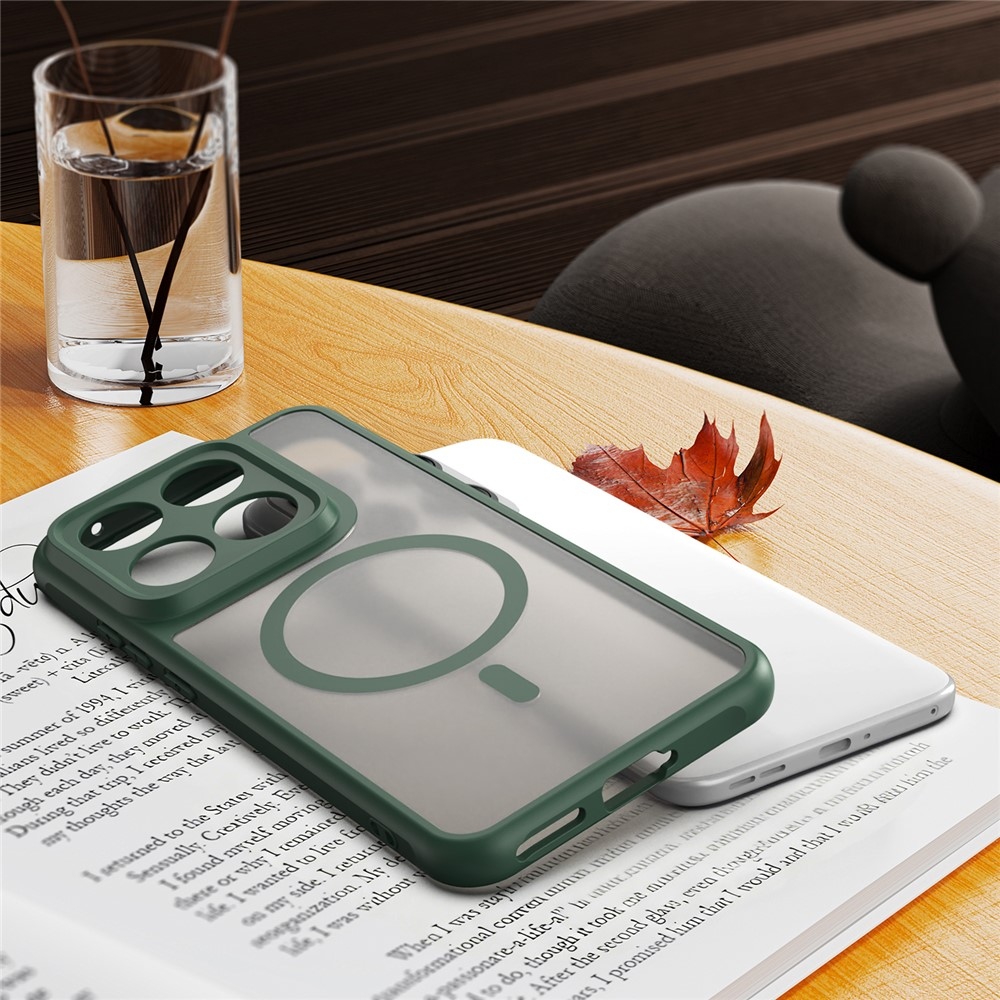 Case matný gelový obal s MagSafe na Motorola Edge 70 Pro 5G - zelený