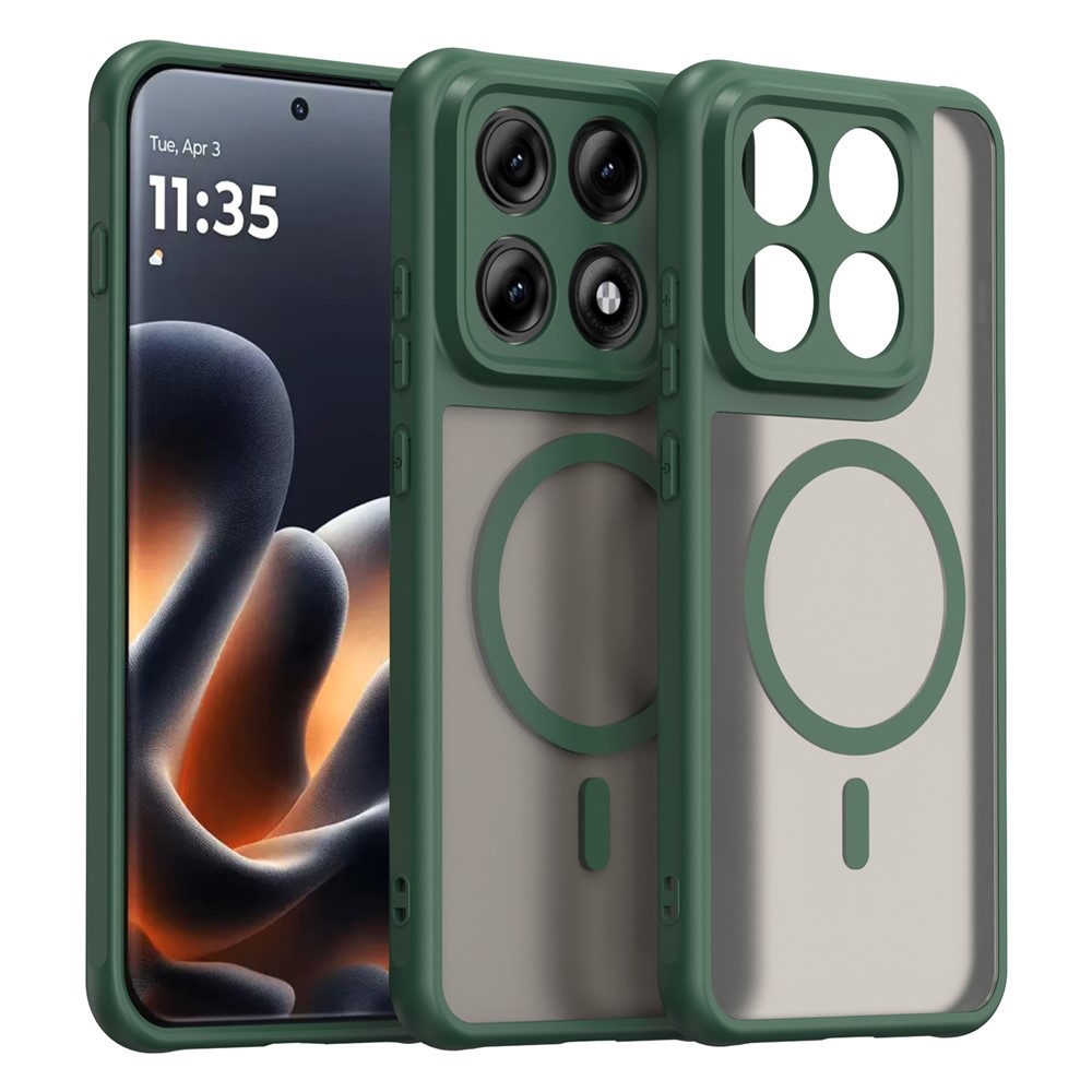 Case matný gelový obal s MagSafe na Motorola Edge 70 Pro 5G - zelený