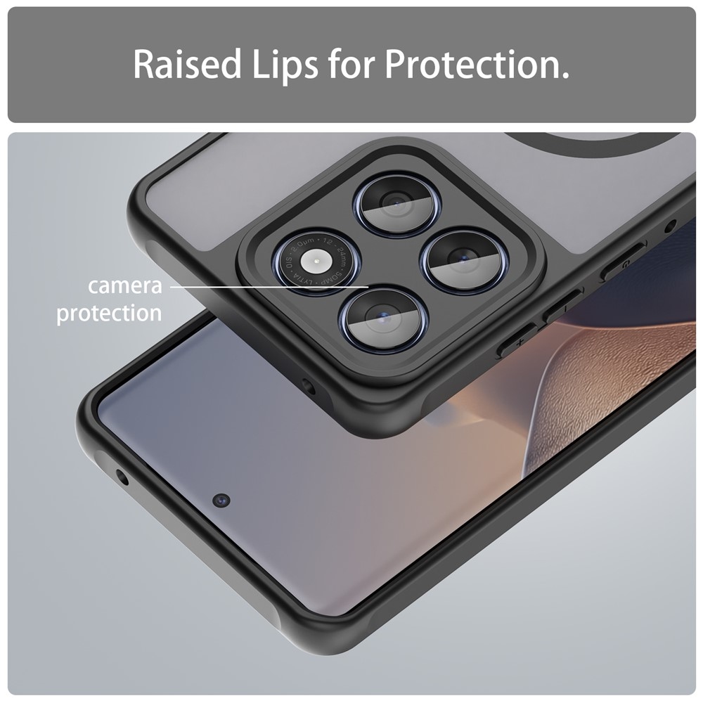 Case matný gelový obal s MagSafe na Motorola Moto G57 Power 5G - černý