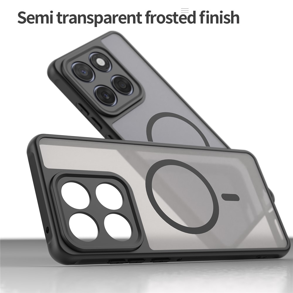 Case matný gelový obal s MagSafe na Motorola Moto G57 Power 5G - černý