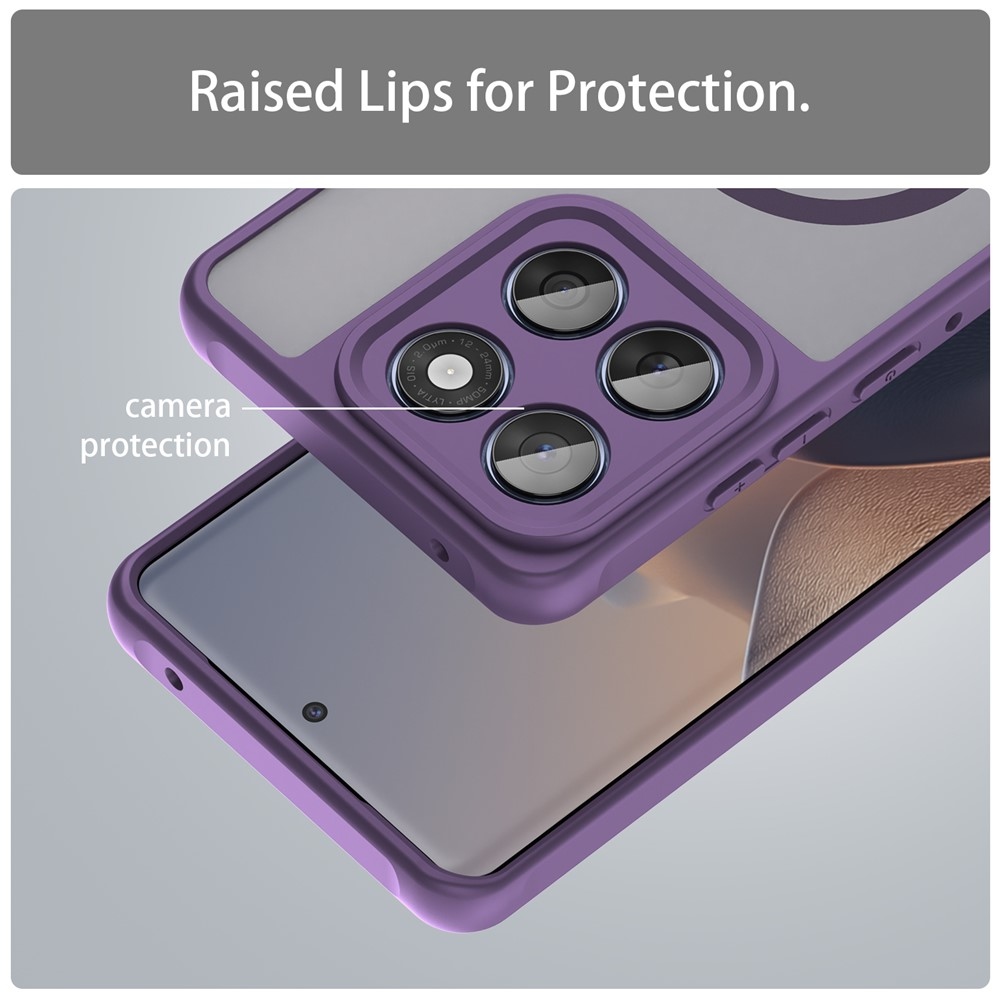 Case matný gelový obal s MagSafe na Motorola Moto G57 Power 5G - fialový