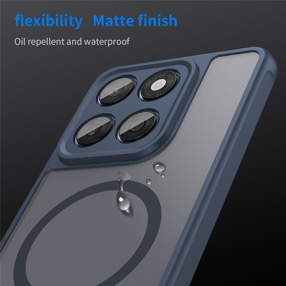 Case matný gelový obal s MagSafe na Motorola Moto G57 Power 5G - modrý
