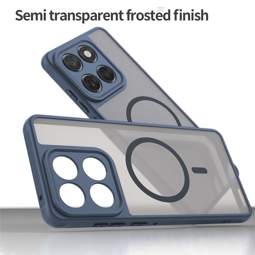 Case matný gelový obal s MagSafe na Motorola Moto G57 Power 5G - modrý