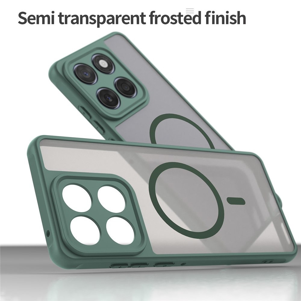 Case matný gelový obal s MagSafe na Motorola Moto G57 Power 5G - zelený