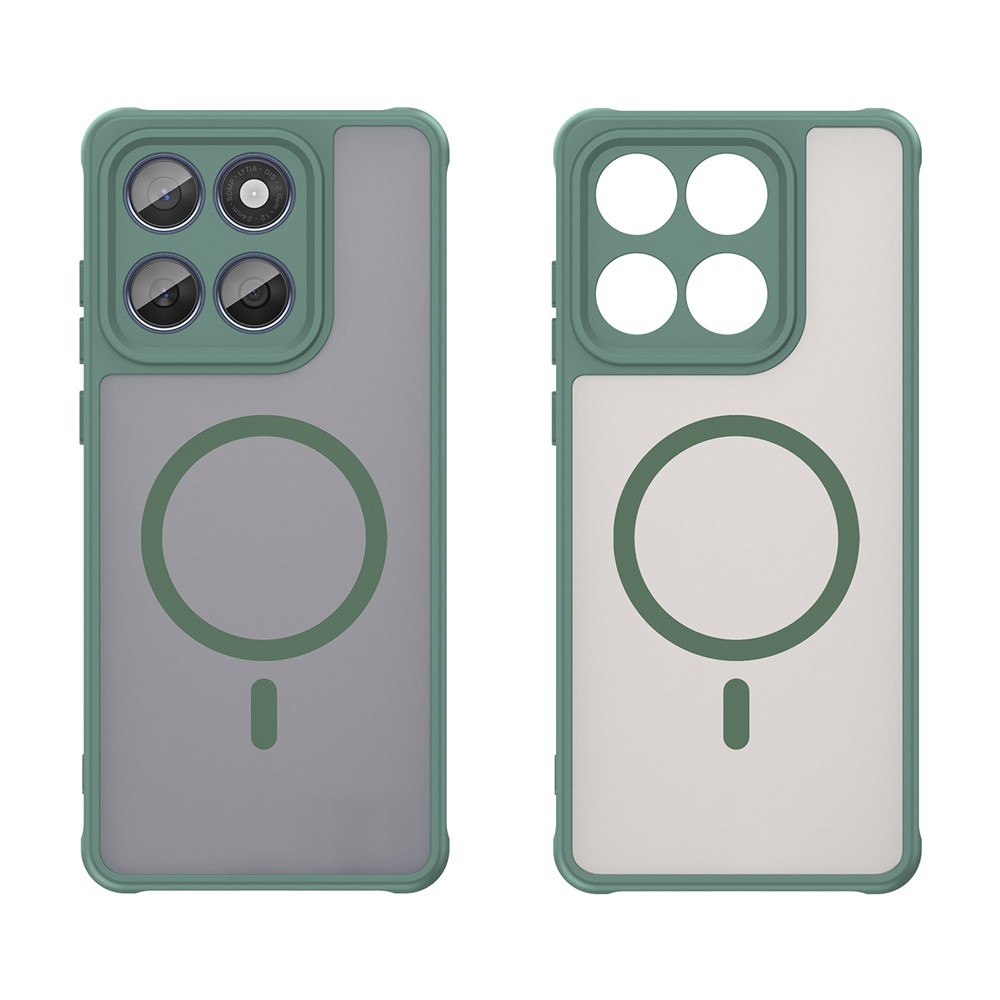 Case matný gelový obal s MagSafe na Motorola Moto G57 Power 5G - zelený