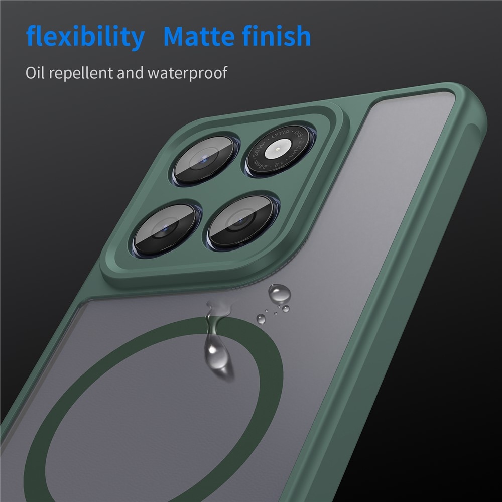 Case matný gelový obal s MagSafe na Motorola Moto G57 Power 5G - zelený