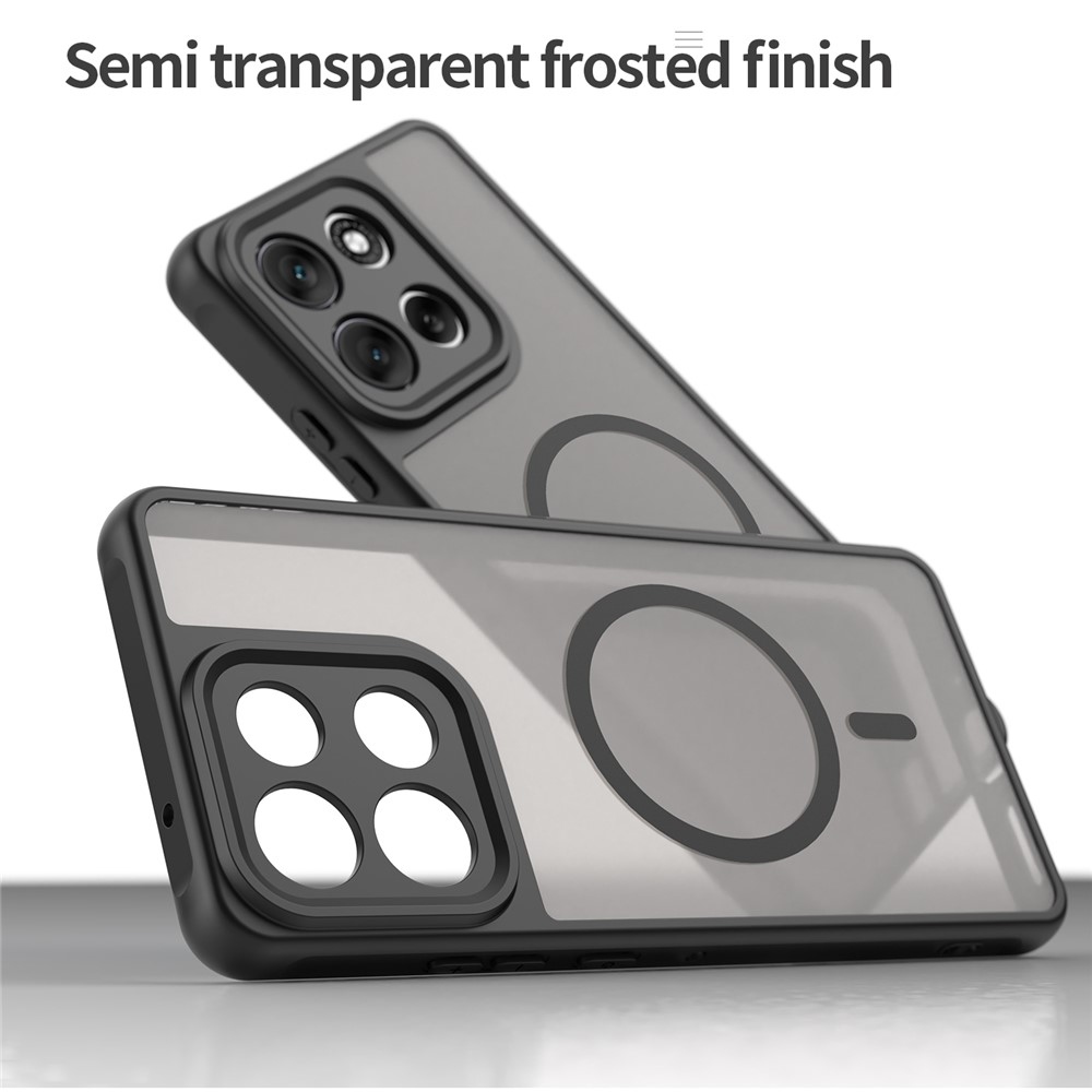 Case matný gelový obal s MagSafe na Motorola Moto G86 5G - černý