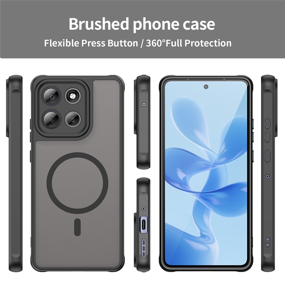 Case matný gelový obal s MagSafe na Motorola Moto G86 5G - černý