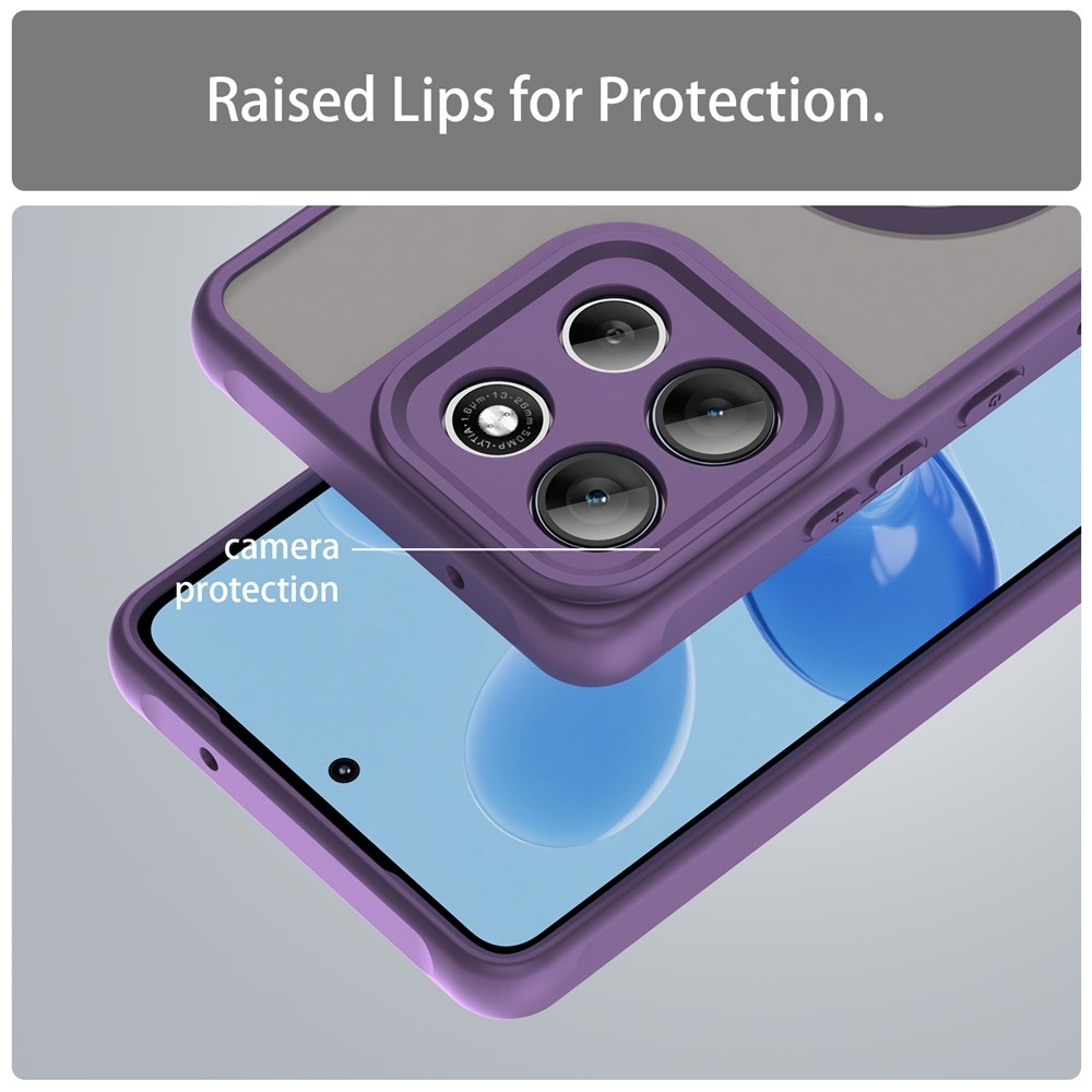 Case matný gelový obal s MagSafe na Motorola Moto G86 5G - fialový