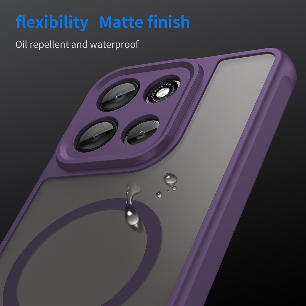 Case matný gelový obal s MagSafe na Motorola Moto G86 5G - fialový