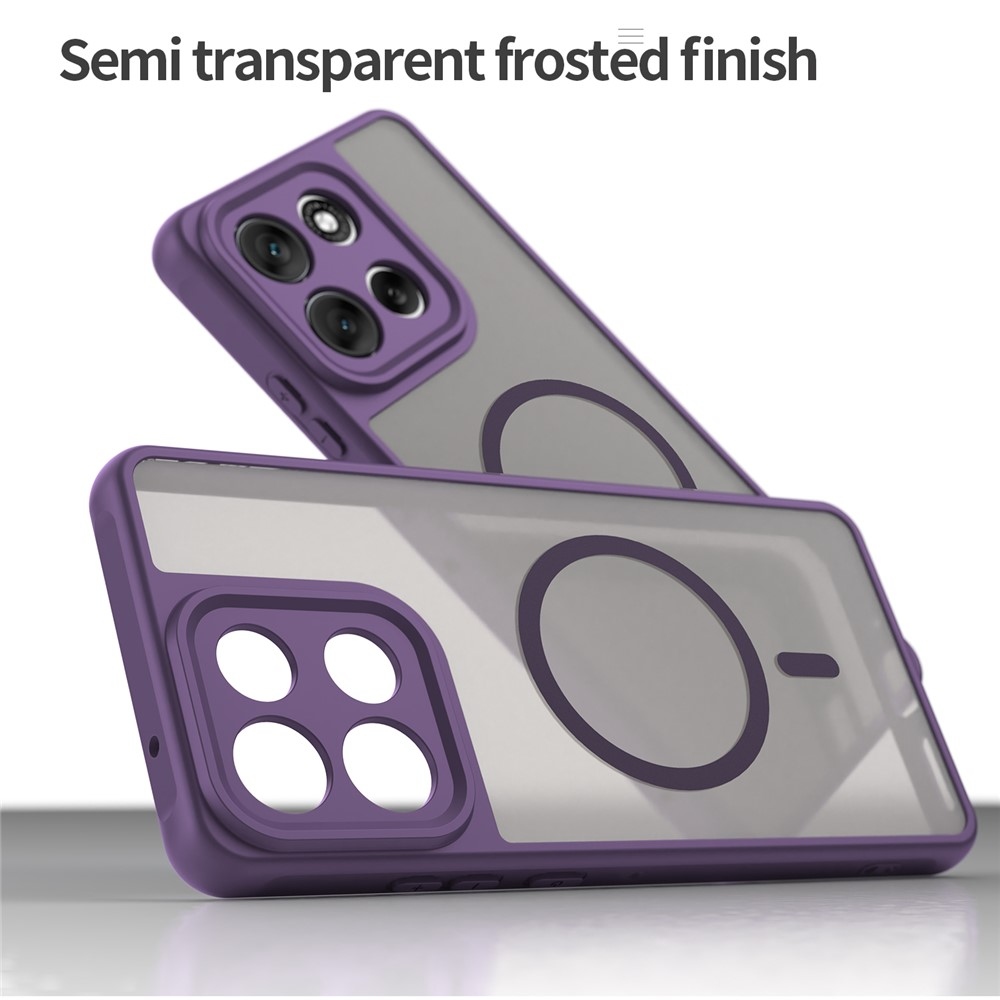 Case matný gelový obal s MagSafe na Motorola Moto G86 5G - fialový