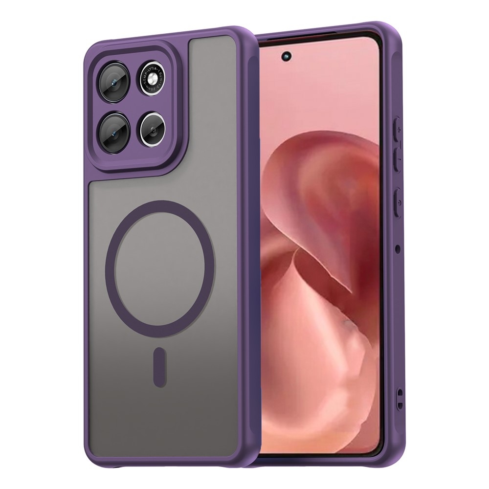 Case matný gelový obal s MagSafe na Motorola Moto G86 5G - fialový