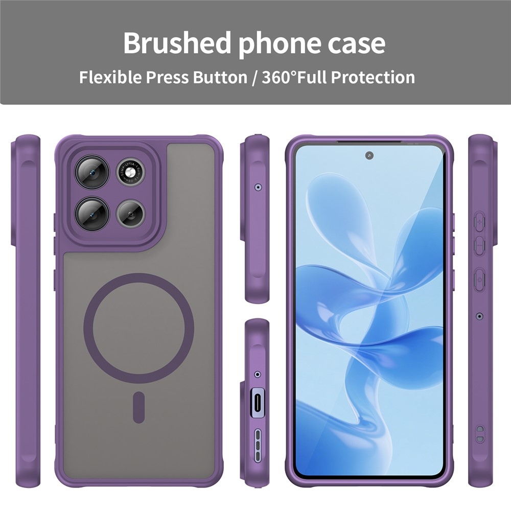 Case matný gelový obal s MagSafe na Motorola Moto G86 5G - fialový