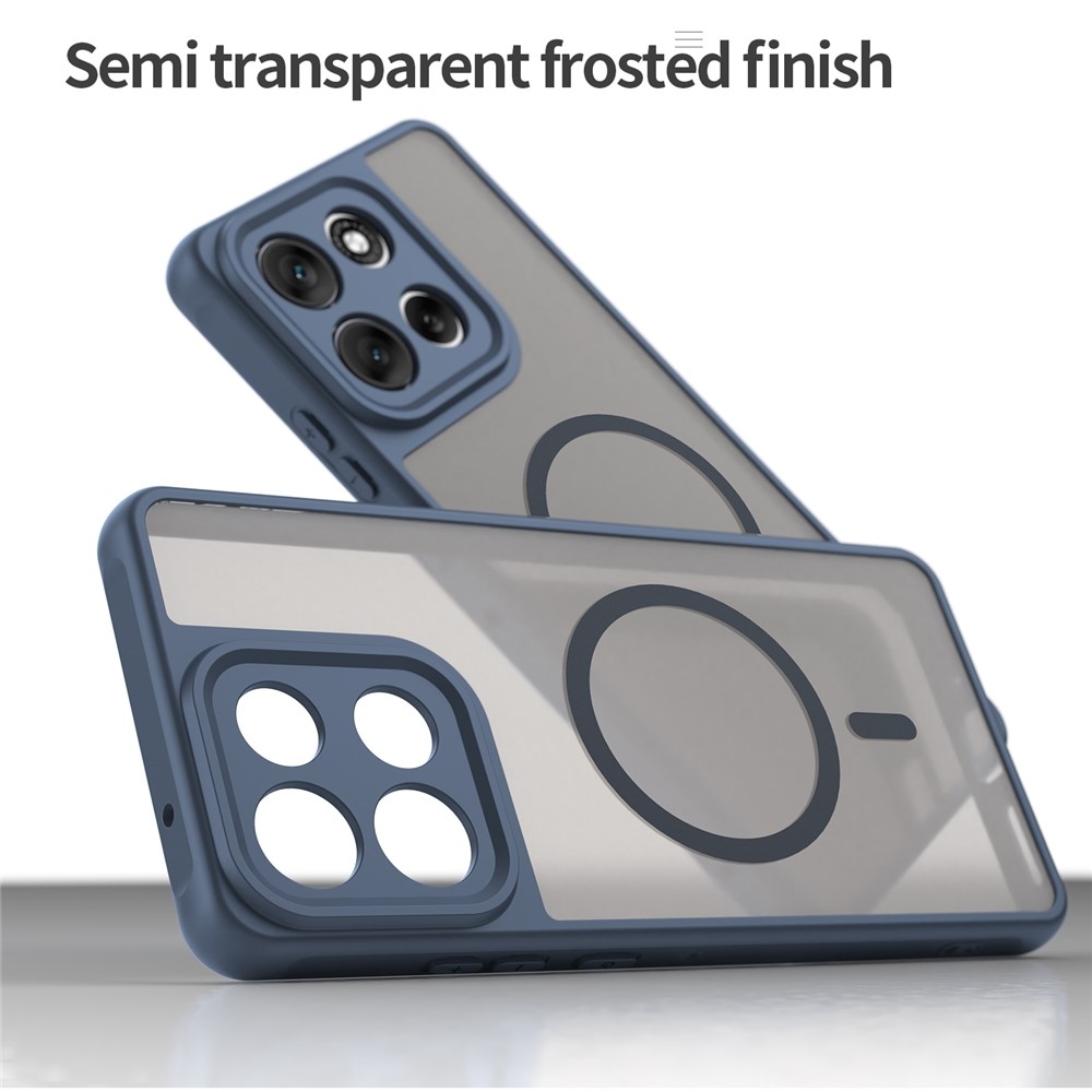 Case matný gelový obal s MagSafe na Motorola Moto G86 5G - modrý