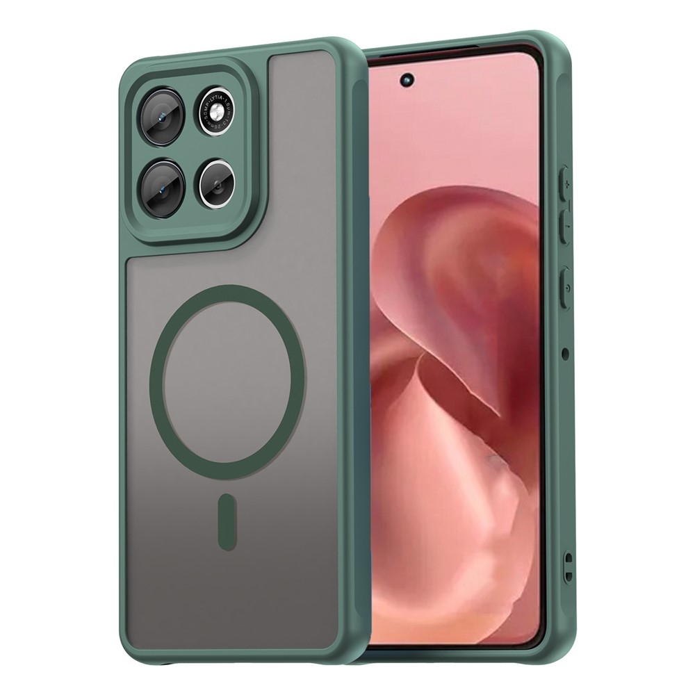 Case matný gelový obal s MagSafe na Motorola Moto G86 5G - zelený
